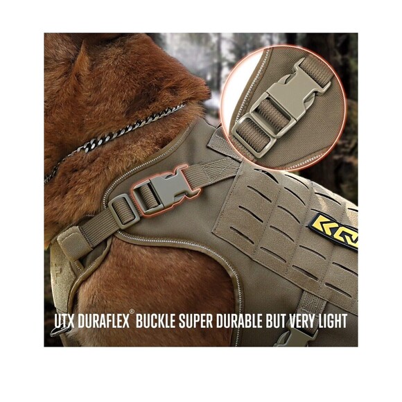 KQP Tactical Dog Harness No-pull Extra Large Military Training Vest Handle - NIB - Picture 5 of 10